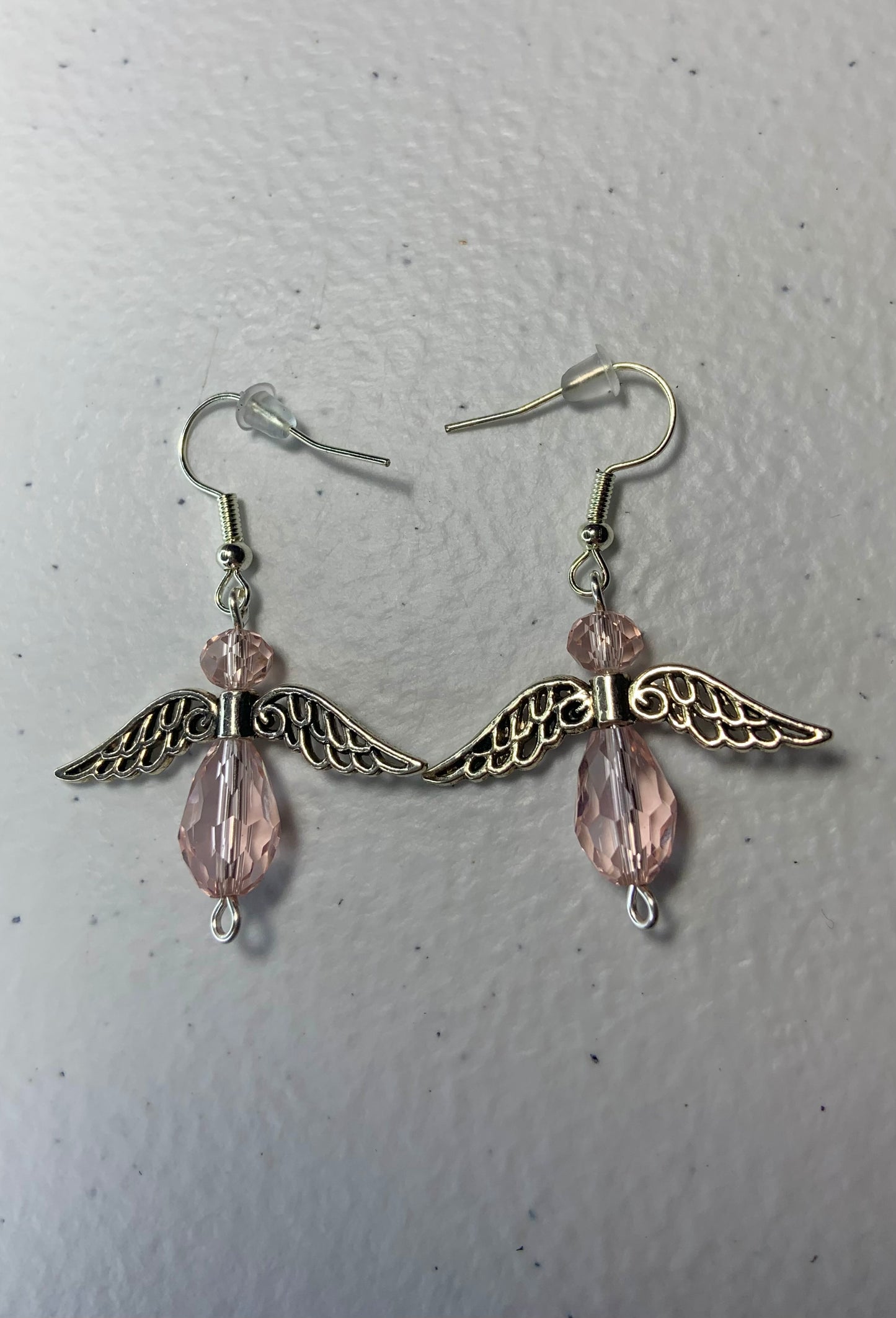 Pink Angle Earrings