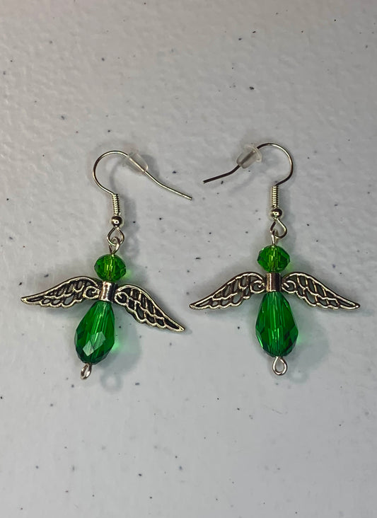 Green Angel Earrings